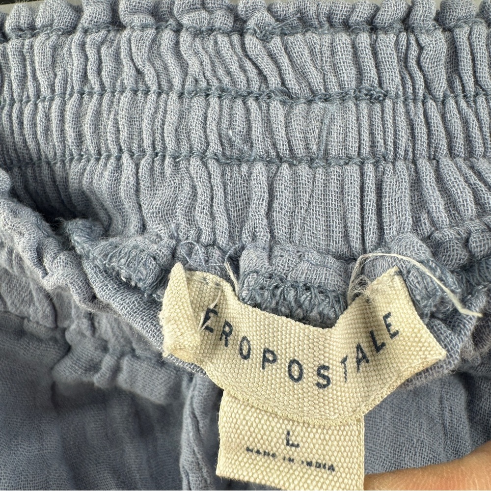 Aéropostale Light Blue Drawstring Shorts | Women’s Size Large - Picture 4 of 6